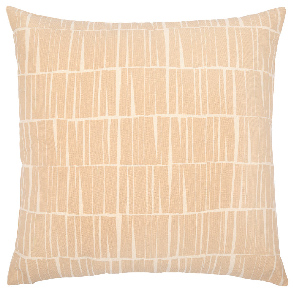 Surya Natur Pillow Shell With Polyester Insert 18"H X 18"W Tan
