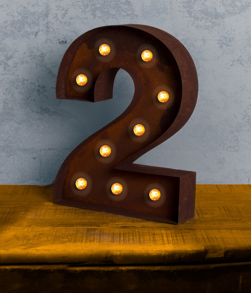 Vintage Retro Lights and Signs Number "2"