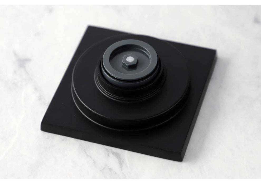 Kingston Brass BSF6310 Watercourse 4"W Transit Square Shower - Matte Black
