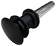 Kingston Brass Push Pop-Up Drain With Overflow, Matte Black