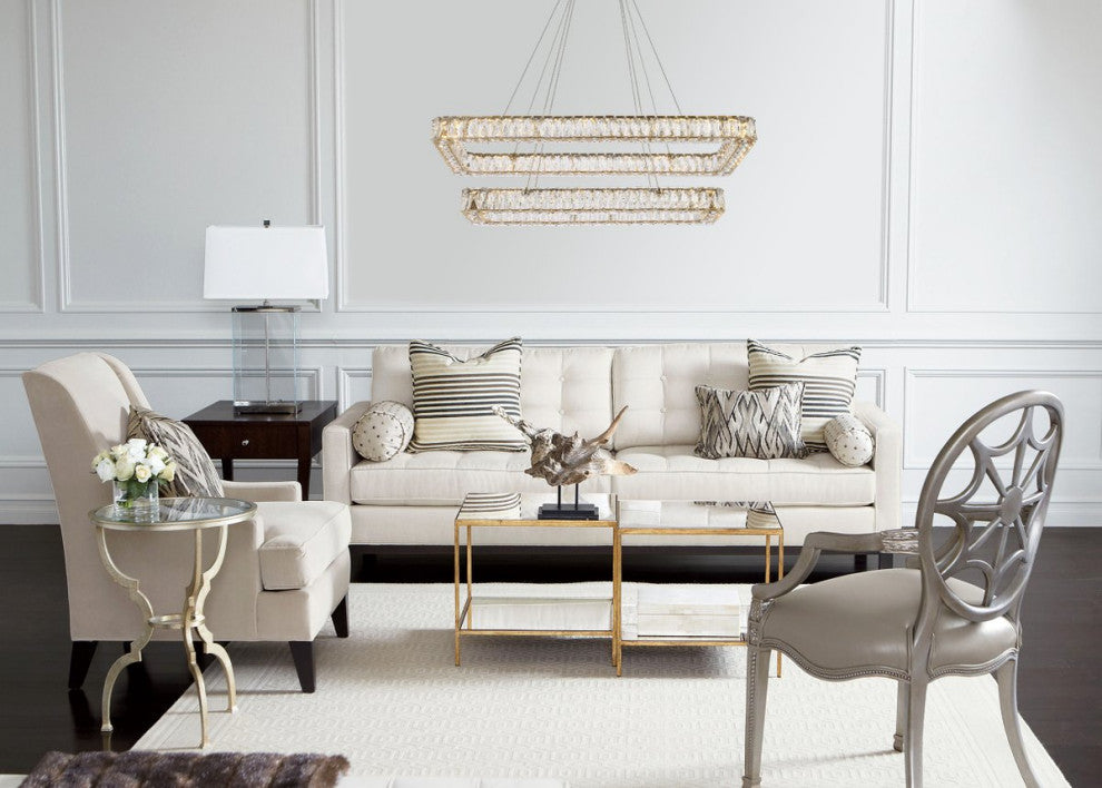 Modern Gold 2-Light Pendant