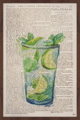 "Mojito on the Rocks" Framed Painting Print, 20"x30"