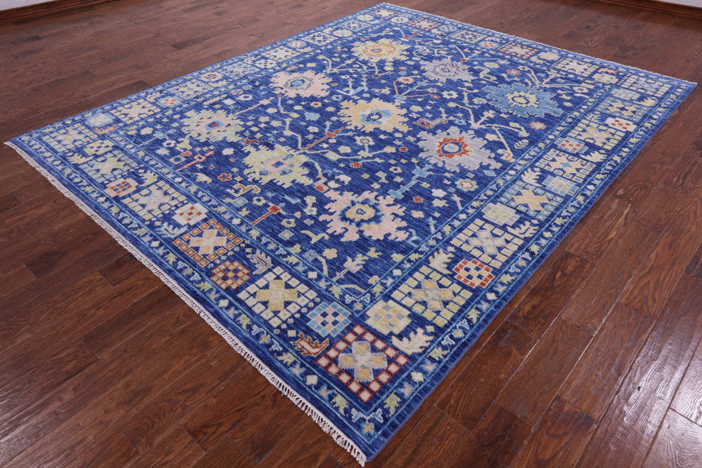 8' 2" X 10' 1" Turkish Oushak Handmade Wool Rug - Q14948