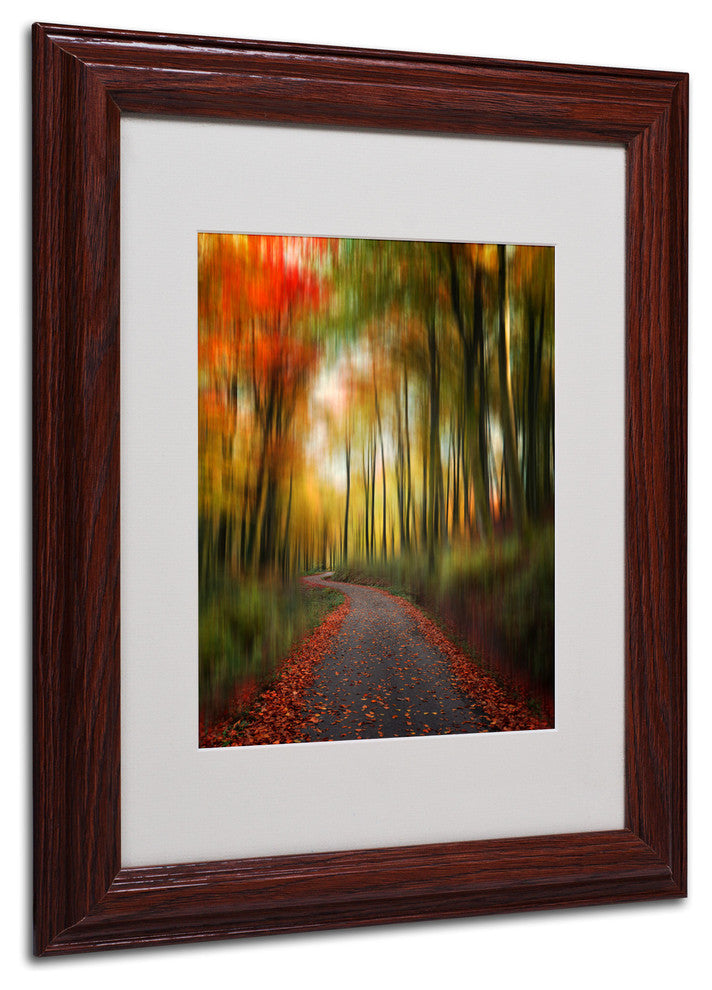 'The Lost Path' Matted Framed Canvas Art by Philippe Sainte-Laudy