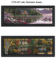 "Lake Panoramic Beauty" Collection By Kim Norlien, Printed Wall Art, Black Frame