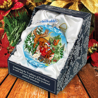 Winter Wonderland Glass Ornament Christmas Decor