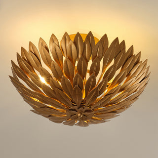 Flower Semi-Flush Mount Lighting, 3 Light