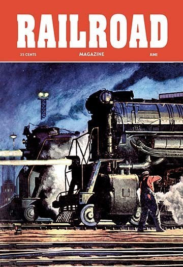 Railroad Magazine: Through the Night, 1950 - Canvas Poster 20" x 30"