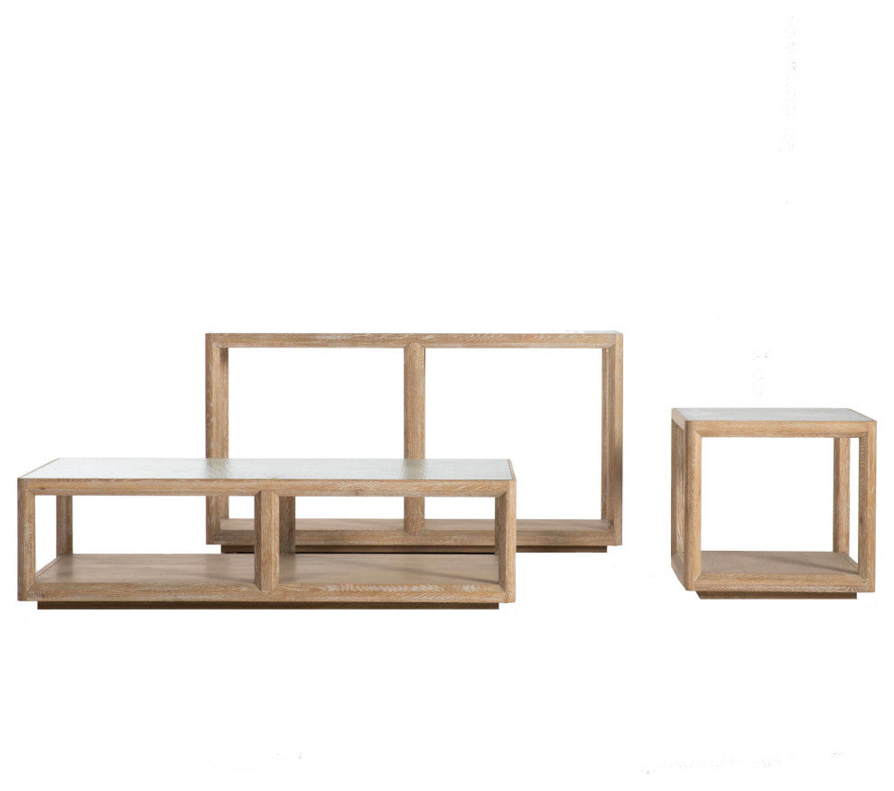 Elevate Solid Oak Side Table, Brushed