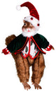 Vickerman KV201322 14" Holly Jolly Collection Squirrel Doll