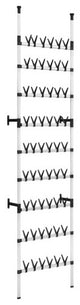 vidaXL Shoe Rack Telescopic Shoe Organizer Shelf Stand with Rods Aluminum