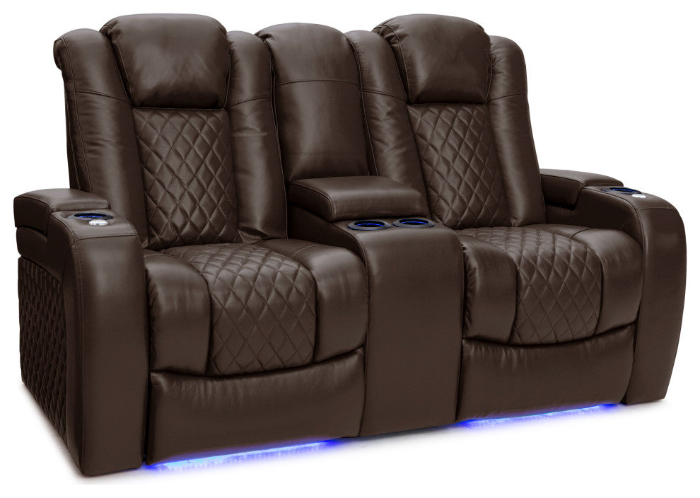 Seatcraft Euphoria Home Theater Seating, Brown, Loveseat and Sofa
