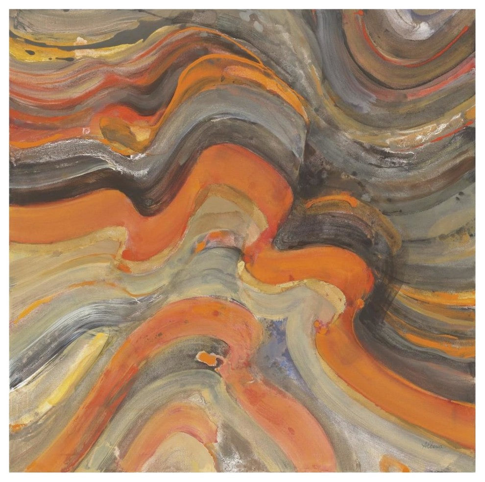 "Floating Lava" Digital Paper Print by Albena Hristova, 38"x38"