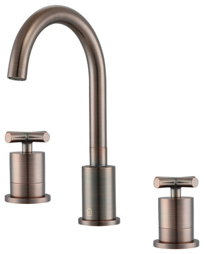 Ava Widespread Cross-Handle 3-Hole Bathroom Faucet in Oil Rubbed Bronze