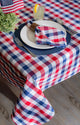 DII Red/Blue Check Tablecloth 60"x84"