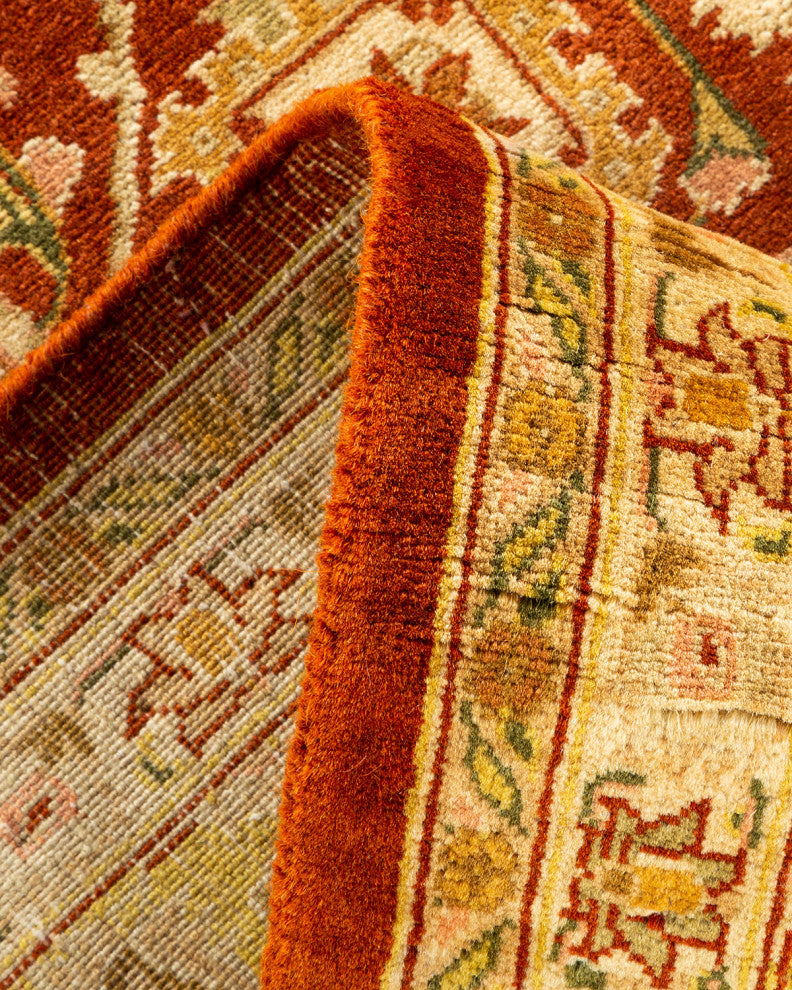 Mogul, One-of-a-Kind Hand-Knotted Area Rug Orange, 6' 3" x 9' 2"