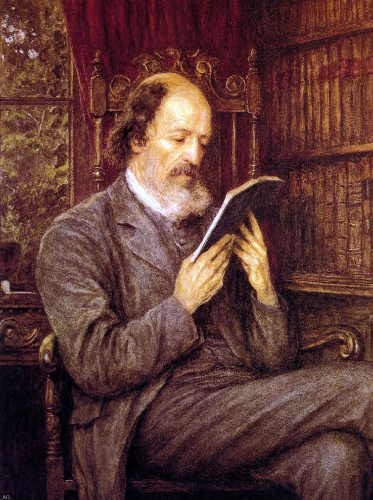 Helen Allingham Alfred Lord Tennyson, 21"x28" Wall Decal Print