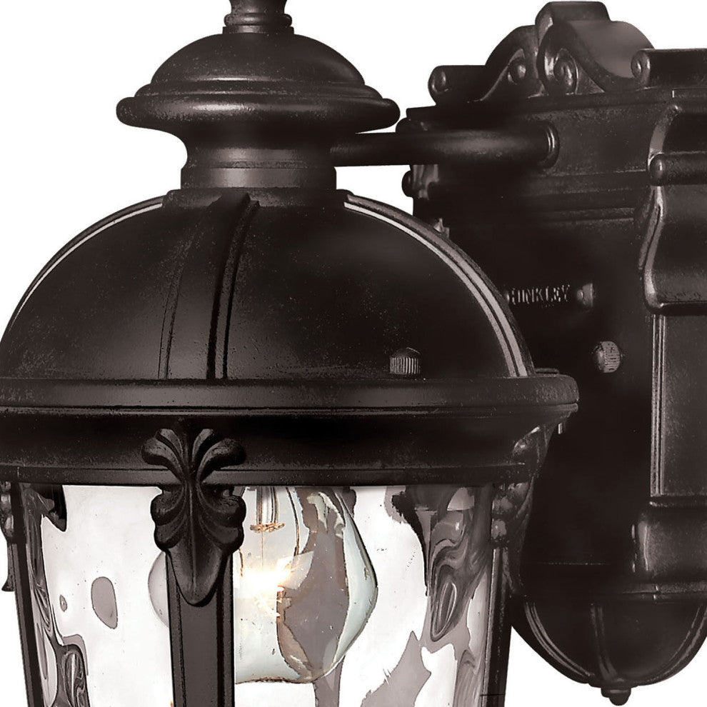 Hinkley Windsor Small Wall Mount Lantern, Black