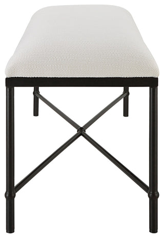 Uttermost Avenham Black Framed Bench