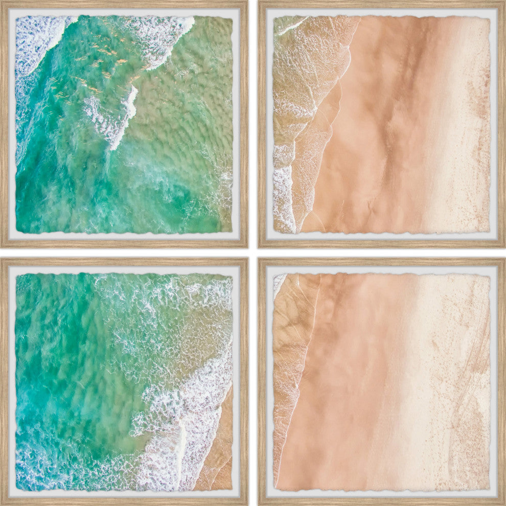 Swim the Sea Quadriptych, Set of 4, 32x32 Panels
