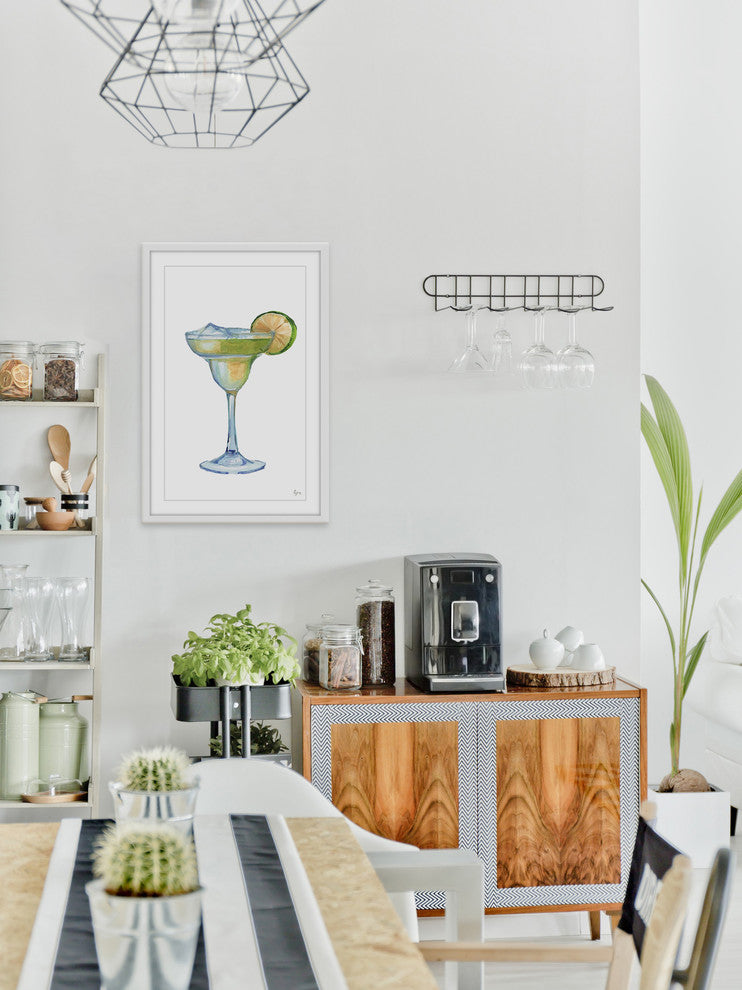 "Lime Margarita II" Framed Painting Print, 20"x30"