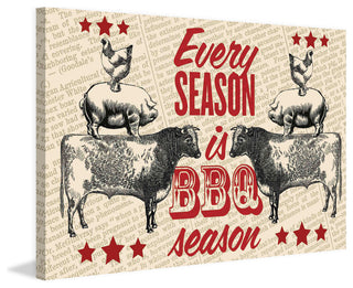 "BBQ Season" Painting Print on Canvas