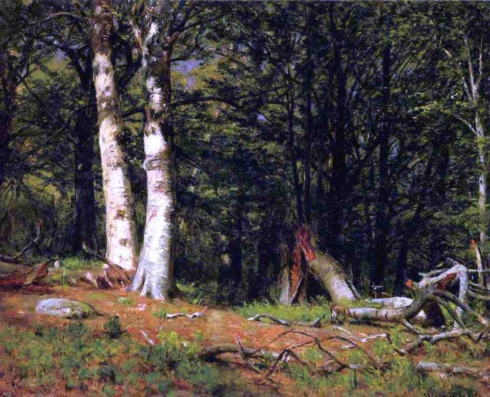 Thomas Worthington Whittredge Fallen Birch Wall Decal