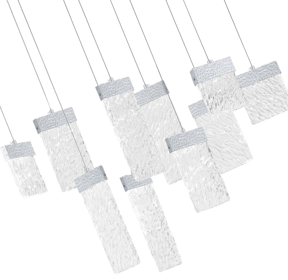 Carolina LED Chandelier With Pewter Finish