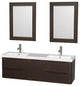 Wyndham WCS777760DESARINTM24 Morano Double Sink Bathroom Vanity in Espresso