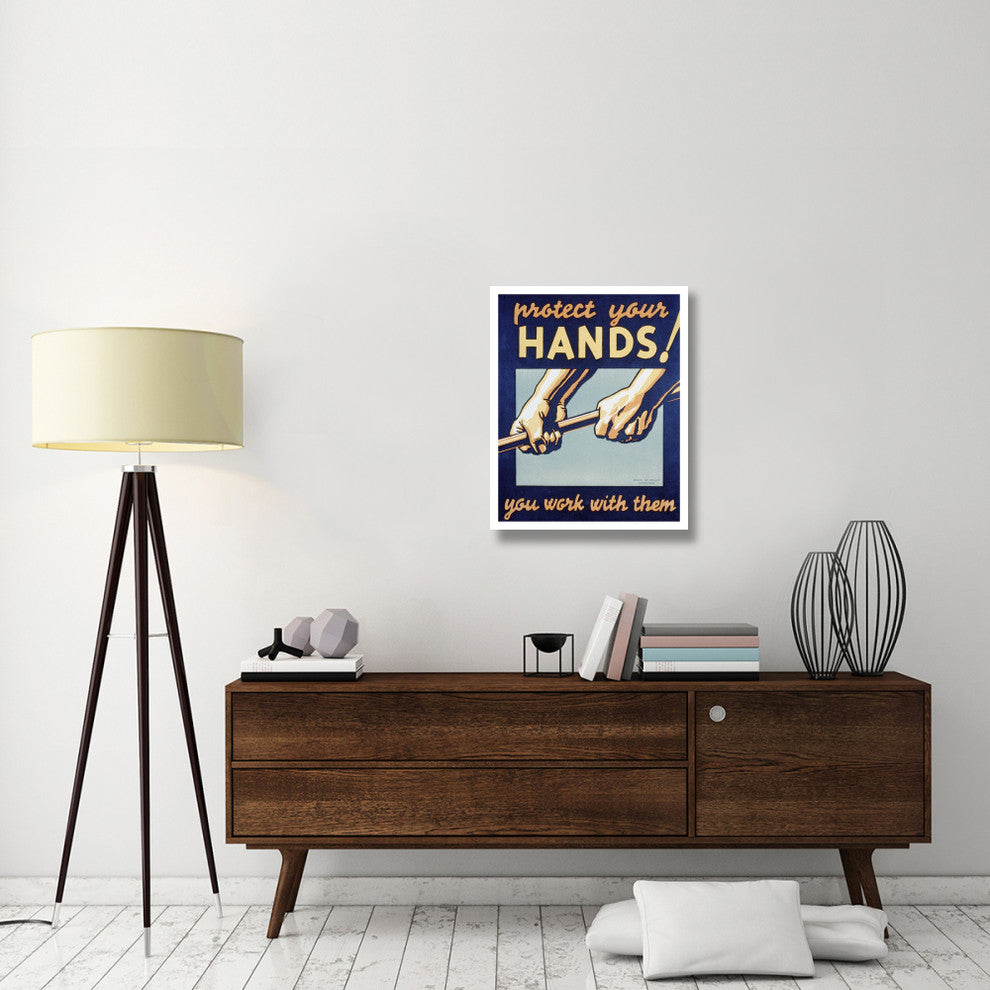 "Protect your hands" Digital Paper Print by Robert Muchley, 24"x30"