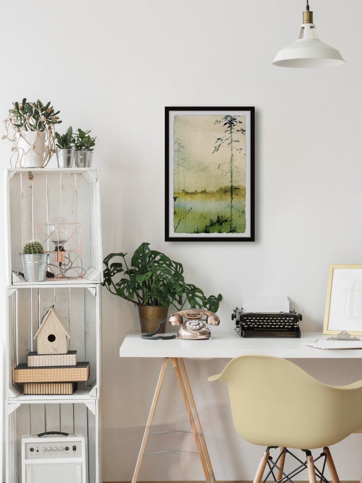 "The Wild Lake" Framed Painting Print, 20x30