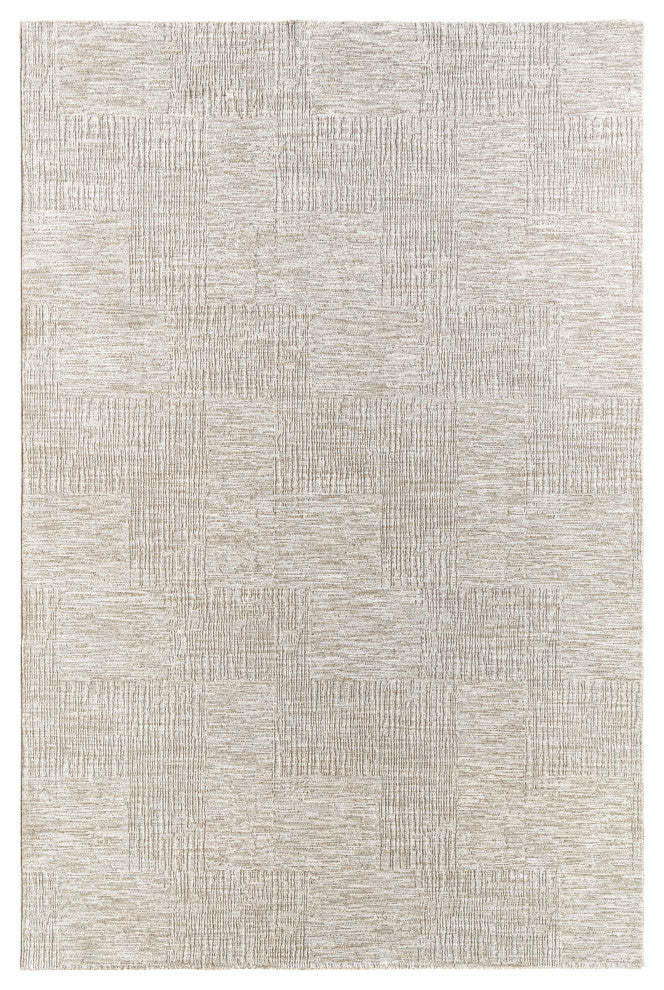 Surya Masterpiece MPC-2308 Machine Woven Area Rug, Light Gray, Medium Gray, Cream, 6'7" X 9'6"