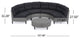 GDF Studio 5-Piece Currituck Outdoor Black Wicker Sofa, Dark Gray Set