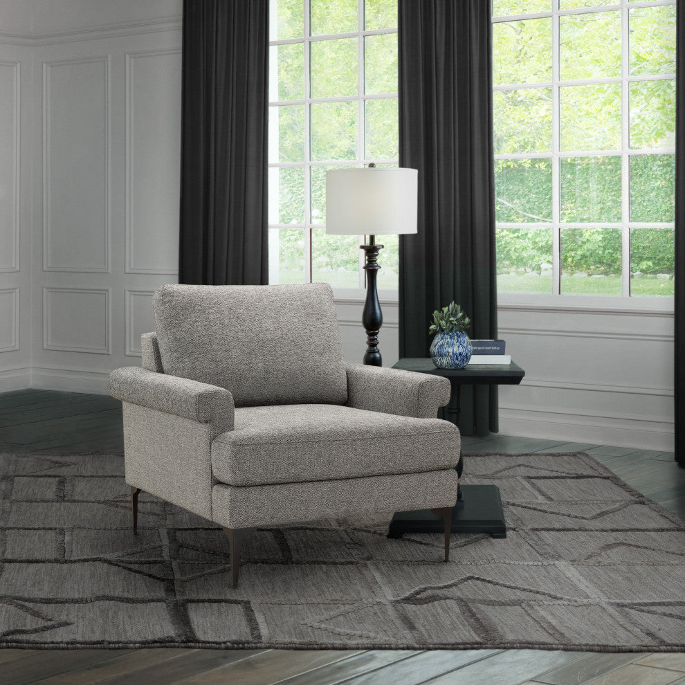 Fredrick Fabric Chair, Gray