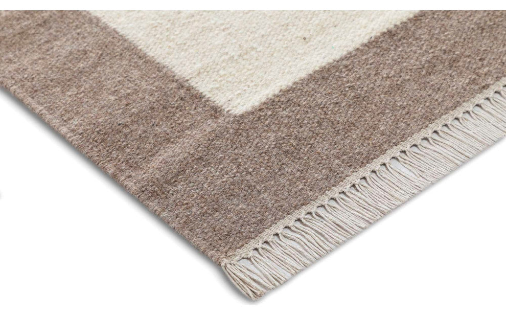 Nu Maison Soft Border Area Rug, Brown, 8'x10'