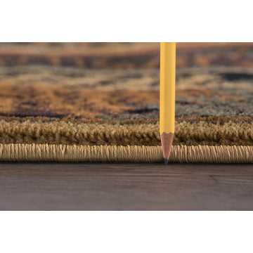 Fern Bear Novelty Lodge Pattern Beige Scatter Mat Rug, 2''x3''