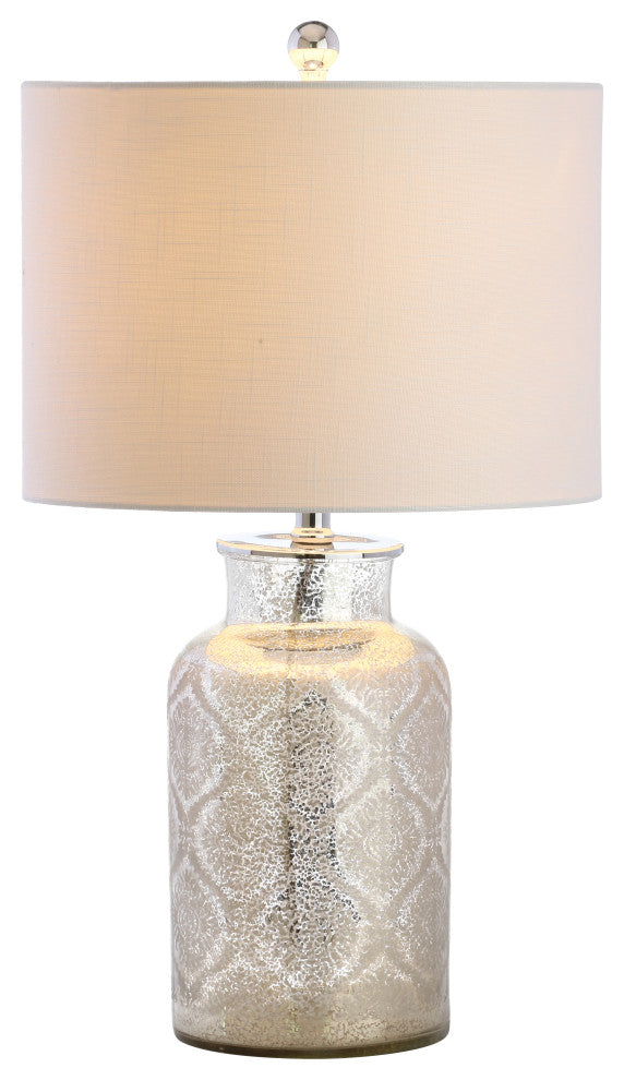 Emilia Trellis Pattern Glass Table Lamp, Emilia