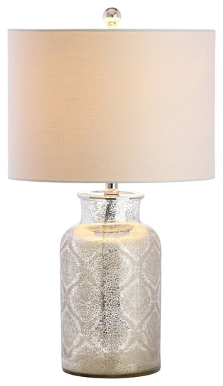 Emilia Trellis Pattern Glass Table Lamp, Emilia