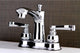 4" Centerset Bathroom Faucet WithRetail Pop-Up, Polished Chrome