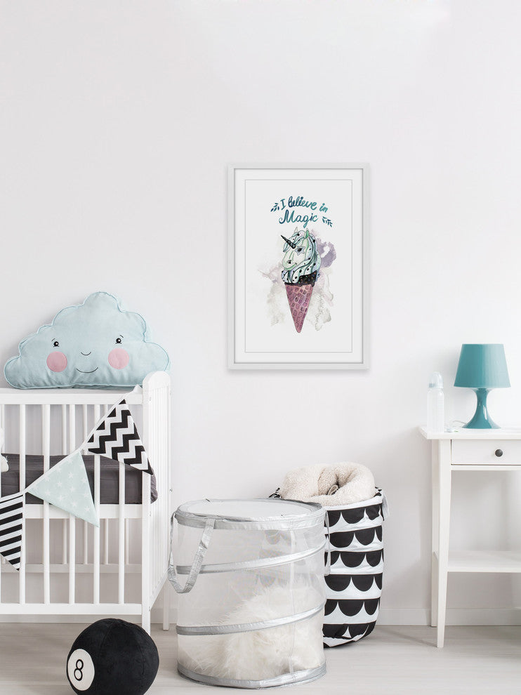 "I Believe in Magic" Framed Painting Print, 20"x30"