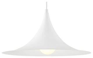 Costa LED Pendant, Replaceable LED, Matte White, 15.75in
