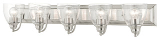 Brushed Nickel Transitional, Colonial, Vanity Sconce