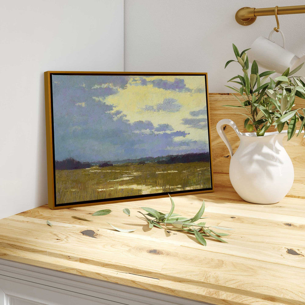 "Lemonade Skies" - A Serene Twilight Canvas Art Print