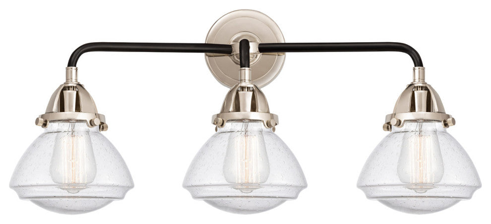 Innovations 288-3W-BPN-G324 3 Light Bath Vanity Light, Black Polished Nickel