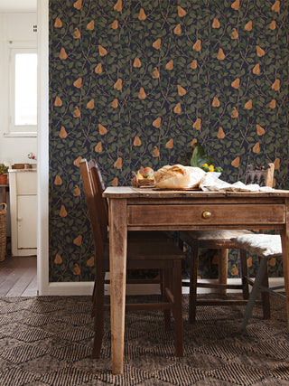 Pirum Navy Pear Wallpaper, Bolt