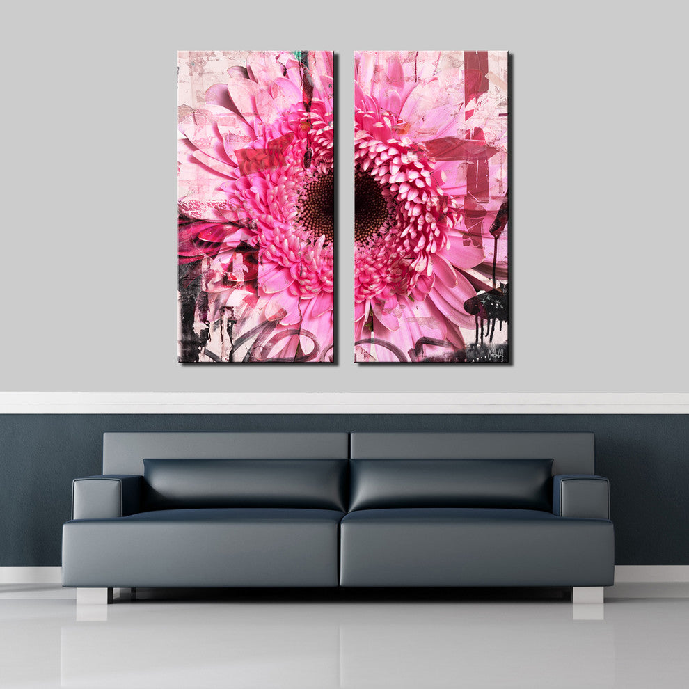 Painted Petals CI Canvas Art, 2-Piece Set
