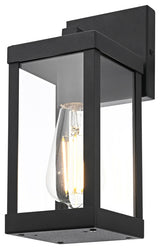 Home Living 4" Outdoor Wall Sconce, Black