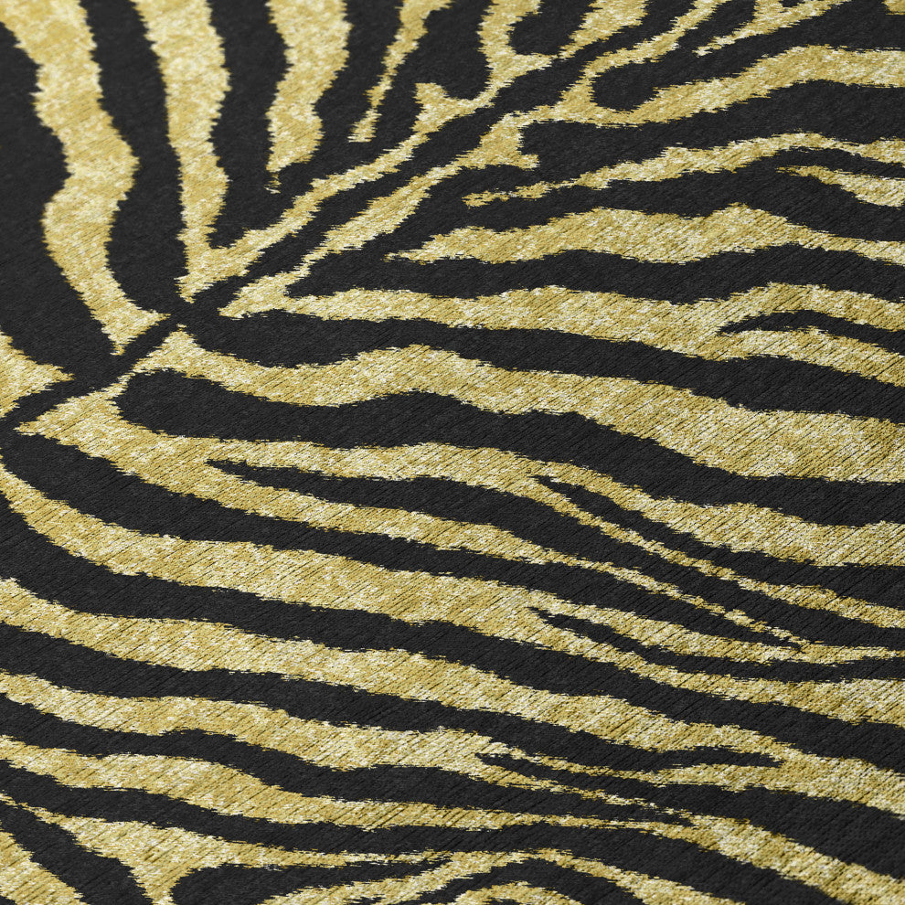 Indoor/Outdoor Mali ML1 Gold Machine Washable 10' x 10' Round Rug