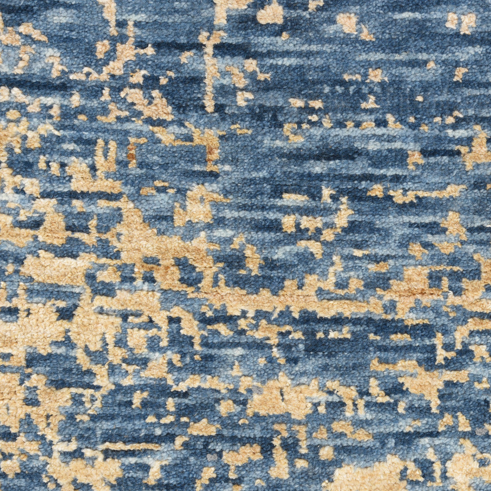 Nourison Luna 2' x 3' Dark Blue Mocha Modern Indoor Area Rug
