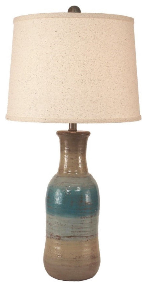 Surf Faux Clay Jug Table Lamp